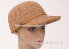 58cm Childrens Sun Hats With Raffia Crochet Braid Brim For Daily Leisure