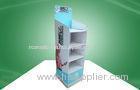 Eco-friendly Modern Cardboard Free Standing Display Units Customized With Four Shelves