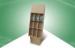 Brown W45*D35*H147cm Cardboard Free Standing Display Units 30kgs Loading