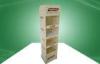 Four Shelve Food POP Cardboard Display Cardboard Floor Standing Eco-friendly