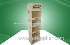 Four Shelve Food POP Cardboard Display Cardboard Floor Standing Eco-friendly