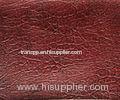 Oil Tanned Faux Leather Upholstery Fabric , Non Sticky Sofa Upholstery Fabric