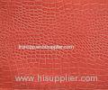 Acidproof Artificial Crocodile Grain Leather Fabric For Handbags / Shoe Upper