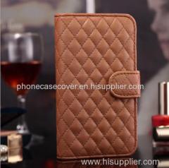 2015 wholesale samsung foldable leather case cover with card slots and stents