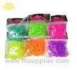 Neon Rainbow Loom Rubber Band With C - CLIPS / 600 Mix Colored Rubber Bands