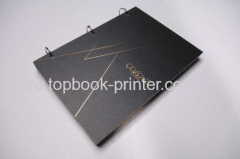 Print coil-bound or wire-binding hardcover books