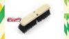 Flare Tip Fiber 30cm Wooden Push Broom Soft Bristle For indoor / outdoor
