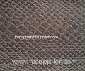 Grey Faux Leather Fabric For Handbags , Faux crocodileLeather Fabric