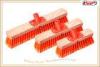 40cm Wooden Block Durable Sweeping Brooms PP Screw Stiff Orange