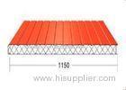 Color coated steel Composite Roof Panels building material for Greenhouse , 1200 Socket
