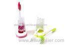 Custom Stiff Fiber Deluxe Plastic toilet cleaning brush with base set