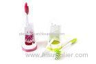 Custom Stiff Fiber Deluxe Plastic toilet cleaning brush with base set