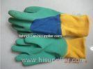 Open Back Latex Coated Childrens Gardening Gloves With Color Logo