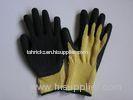 Customized Durable Heavy Duty Black Latex Coated Gloves For Panel Handling