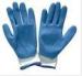 S Sandy Finished Puncture Resistance Blue Nitrile Work Gloves for Electronics Assembly