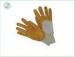 Personalized XL Light Weight Yellow PPE Nitrile Work Gloves with Knitted Cuff