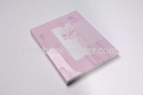 Gold-stamped cover square-back hardcover or hardback book with PVC dust jacket