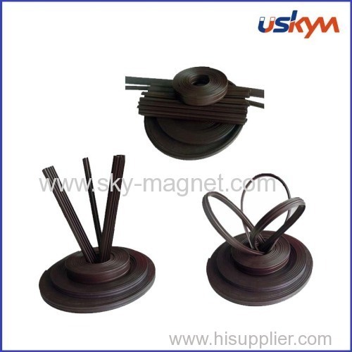 Rubber magnet strip for elevator