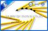 Customized Yellow Cylindrical Sketching Pencil Set Eco Friendly 0.72cm Dia