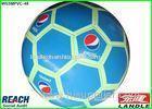 Blue 32 Panel PVC Light Pepsi Soccer Ball Customizable Footballs