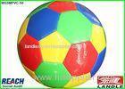 Rubber / Plastic Multi Color Soccer Ball Size 4 Football , Green / Blue / Red / Yellow