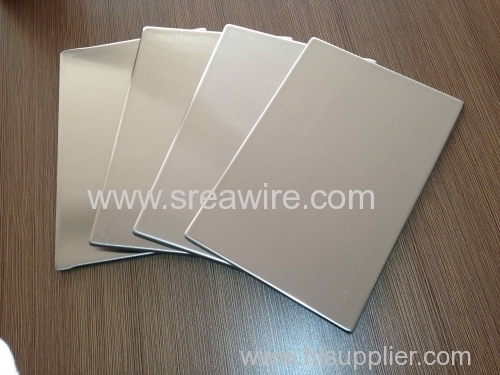 Stainless steel composite plastic panel