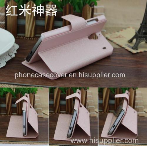China cheap wholesale foldable flip leather case cover for Hongmi Note 2 with support standing