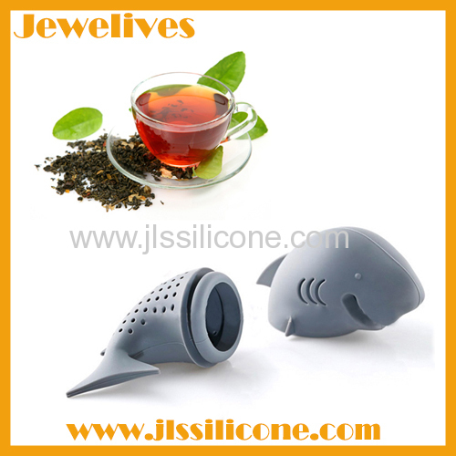 Silicone tea bag shark shape hot product for 2015