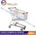 Zinc Plated Supermarket Shopping Trolleys Cart German Style Unfolded