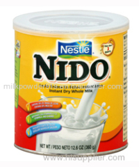 Nestle Nido Instant Whole Powdered Dry Milk (Leche Entera En Polvo) 12.6 oz