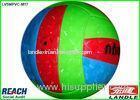 Custom Printed Silk Screen Colored Volleyball in Laser Synthetic Leather