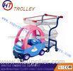 Colorful Plastic Supermarket Shopping Cart For Kids with Customized Logo