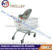 Euro Style Steel Wire Shopping Trolley With Baby Chair Customization