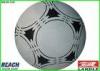 Professional Size 3 Rubber Footballs , Awesome White and Black Soccer Ball