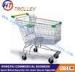 Four Wheels Steel Wire Shopping Trolley Shopping Cart With Baby Seat