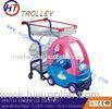 Powder Coated Shopping Trolleys For Supermarket , Children Shopping Cart