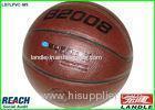 Brown College Size 7 Basketball Ball in Microfiber TPU Leather For Match