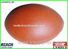 Customised Brown PVC Official Rugby Ball Size 5 for Match , 2015 Newest Design