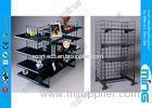 Black Finish Gridwall Display Racks in Powder Coated for Retail Shops
