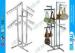 Chrome Handbag Display Rack with 8 Waterfall Arms , Chrome Metal Clothing Rack