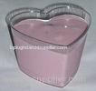 150ml Disposable Ice Cream Cups Plastic With Heart Shaped Star Shape