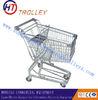 German Style Zinic Plated Basket Shopping Cart With Four Wheels