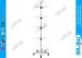 Heavy Duty Chrome Wire Display Shelves / 4 Tiers Floor Spinner Display Rack