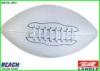 Machine Sewn Leather American Football Balls Weighted Rugby Ball in White