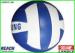 blue and white volleyball