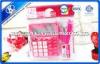 Pink / Green Mini Office Stationery Set With Plastic Bag Package