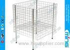 Customized Grocery Store Square Wire Mesh Bins in Heavy Duty