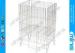 Zinc Plated Adjustable Wire Dump Bins / Flooring Retail Dump Bins