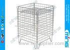 Collapsible Wire Adjustable Shelf Shop Dump Bins in Square For Promotion