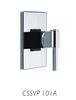 Square Concealed Bath Taps With Shower Mixer With 40mm Ceramic Cartridge